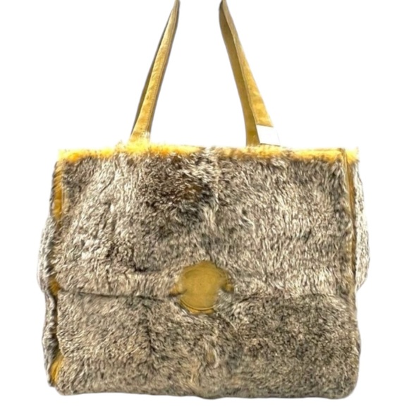 Chanel Lapin Rabbit Fur Tote Bag & Pouch - Picture 1 of 8